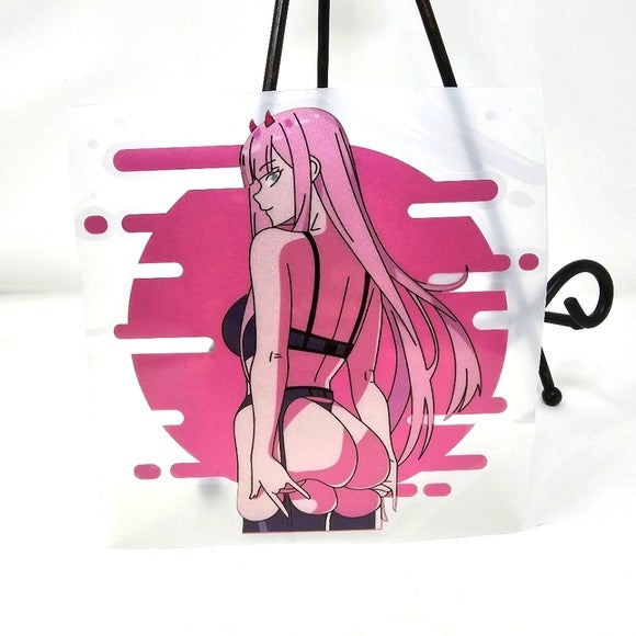 Genshin Impact Anime Decal | Zero Two Check Me Out Waterproof Sticker - A Gothic Universe - Decals