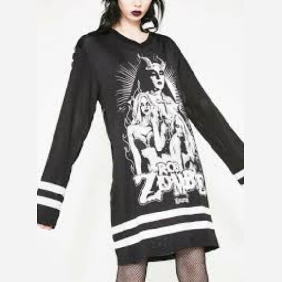 Living Dead Girl Hockey Jersey | Black Unisex - Killstar - Jersey