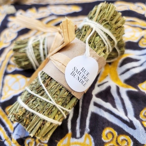 Rue & White Sage | Smudge/Cleanse Yourself & Your Home Set of Two w/Sack - A Gothic Universe - Smudging Sets