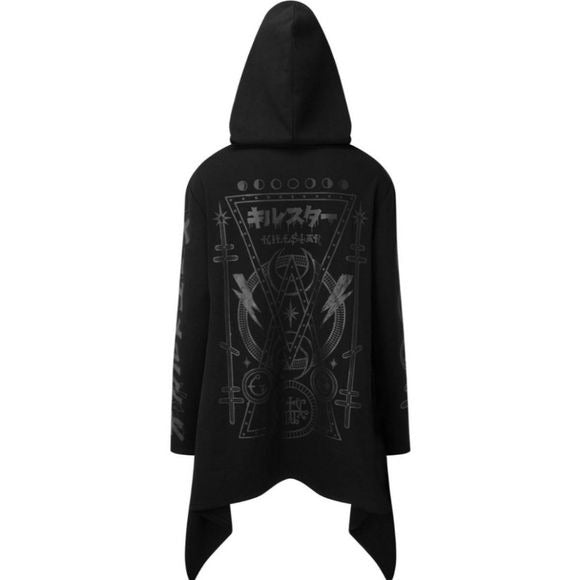 Dracult Oversized Hoodie | Black Soft Cotton - Killstar - Hoodies