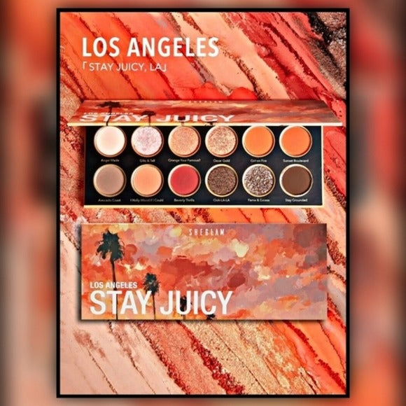Eyeshadow Palette | STAY JUICY, LA  Smudge Proof For Every LA Moment - SHEGLAM - Eyeshadows
