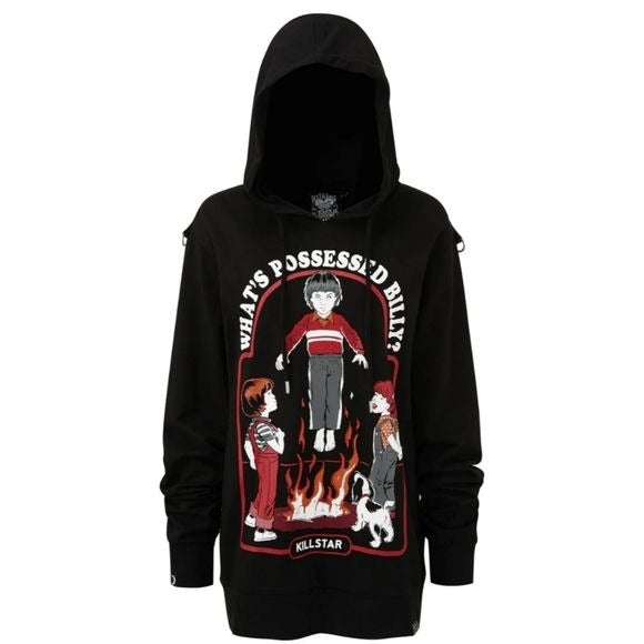 Possessed Pullover Hoodie | Black Cotton Unisex - Killstar - 