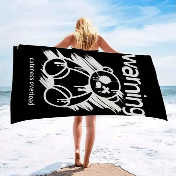 Cuteness Overload Beach Towel | Premium Micro Fiber - A Gothic Universe - Beach Towels