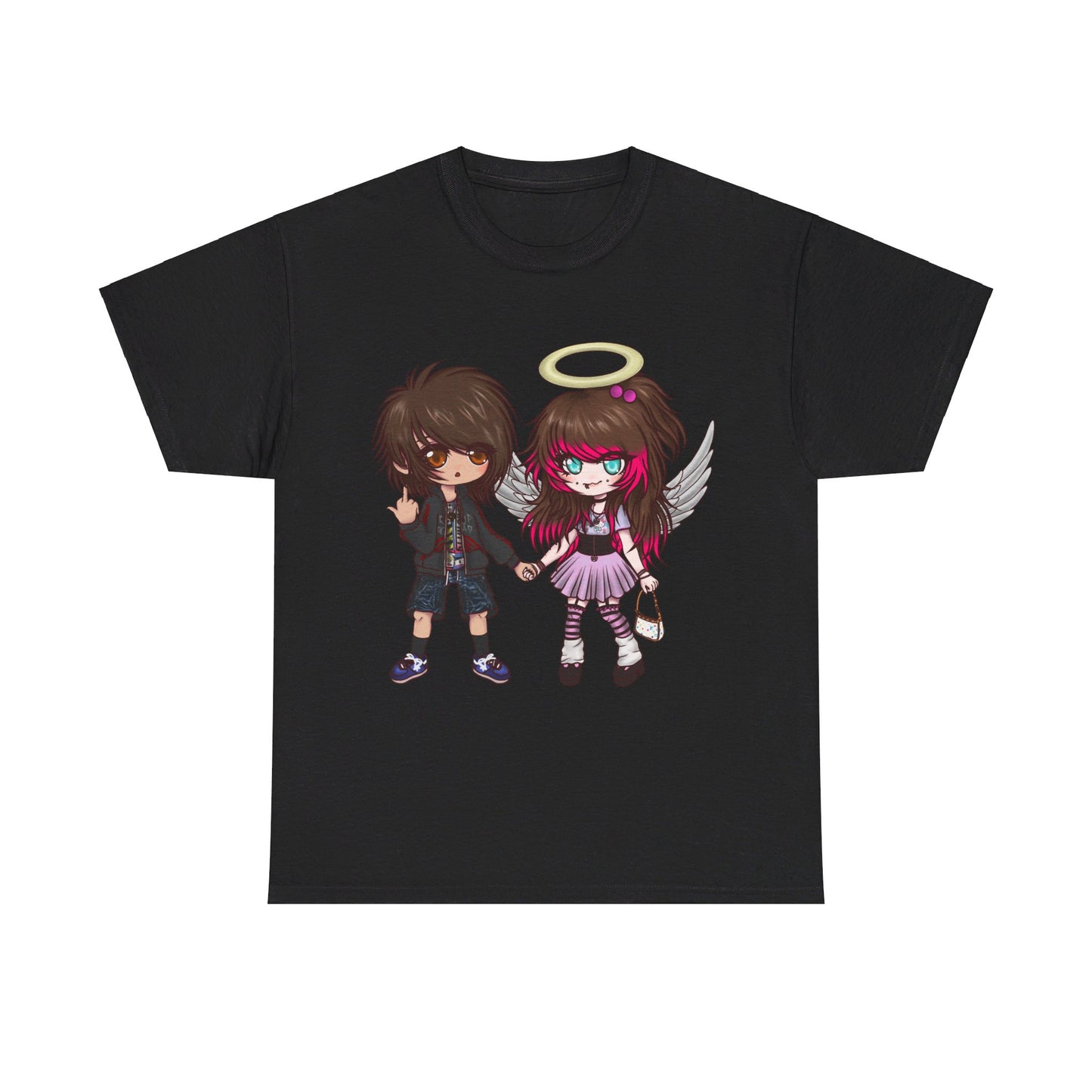 8ngelonline & 03osc Chibi Double Graphic T - Shirt