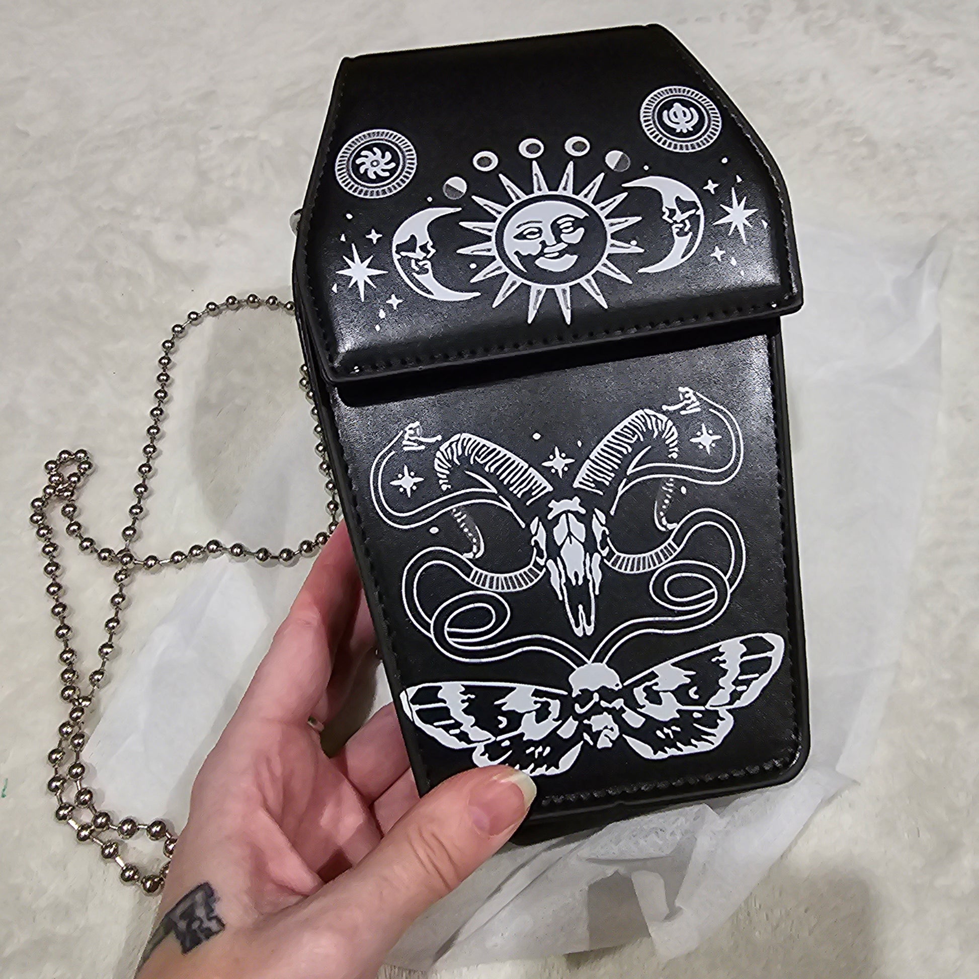 Dark Delight Crossbody Phone Purse | Back by Popular Demand - A Gothic Universe - Bags