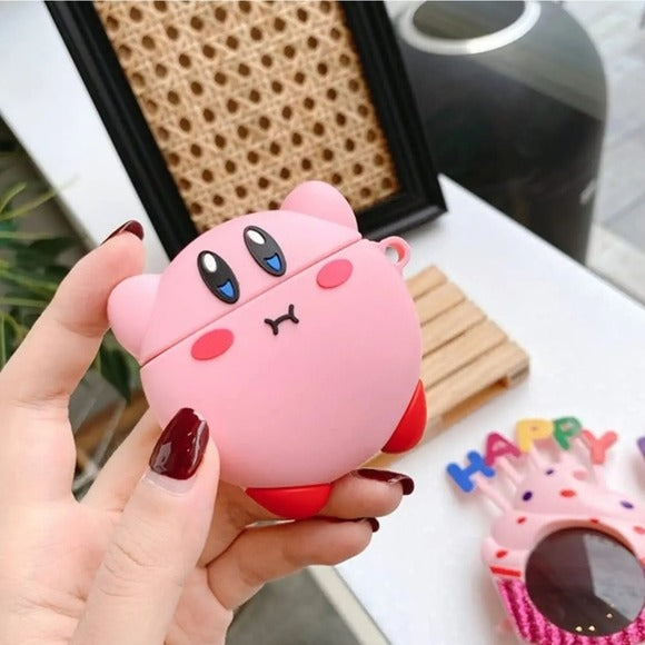 Kirby Pink Airpod Case | Airpods 3 (2021)/3rd Generation Case | Hanging Clip - A Gothic Universe - Airpod Cases