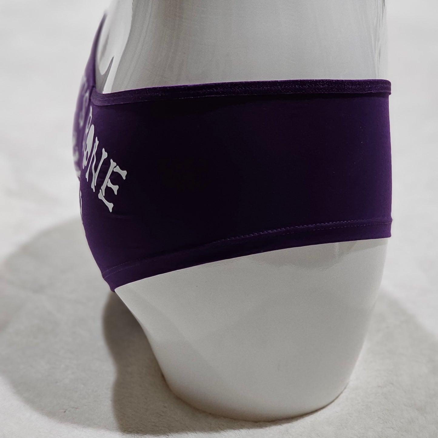 Royal Purple Panties | Let's Bone | Skelton Hands & Letter Graphics - Femfetti - Panties