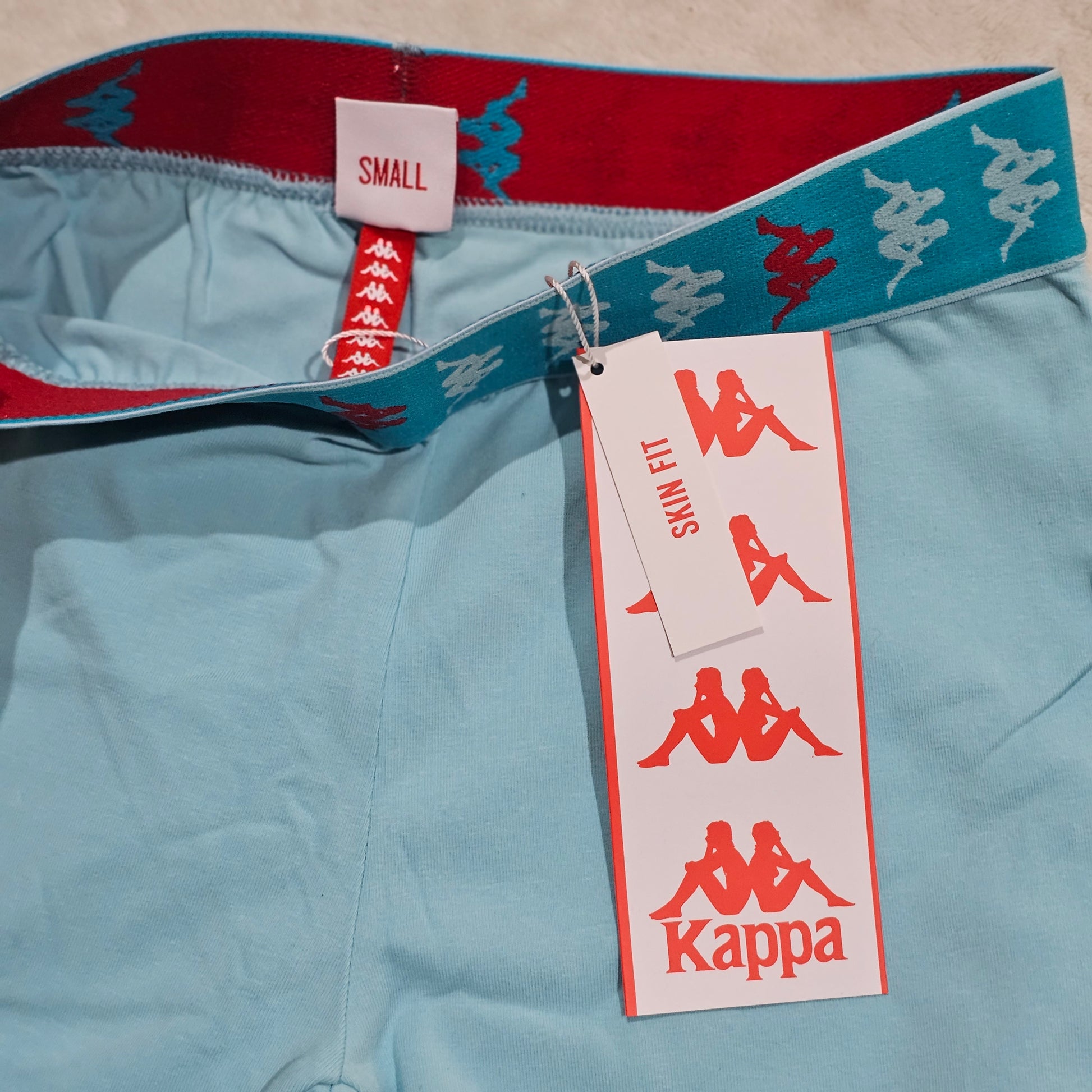Kappa Blue 222 Banda Ikongo Leggings | High Rise Stretchy Omini Logo - Kappa - Leggings