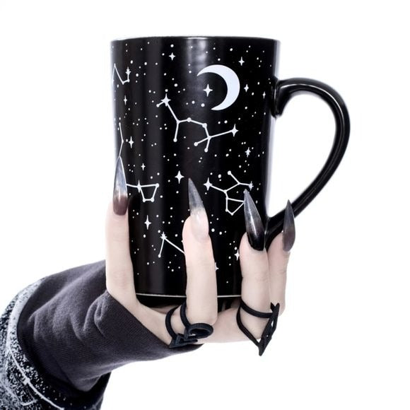 Voyager Tall Mug | Black Constellation Pattern 12.8oz - Rogue + Wolf - Mugs