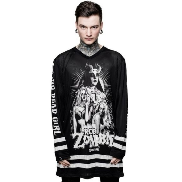 Living Dead Girl Hockey Jersey | Black Unisex - Killstar - Jersey