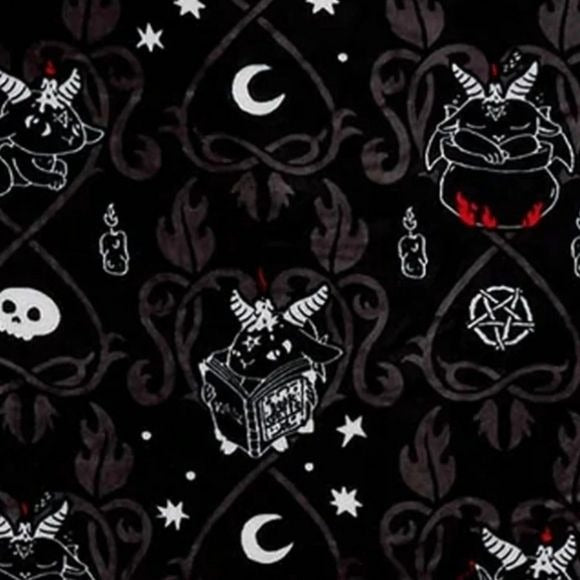 Devil Details Blanket | Super Soft Gothic Graphics - Killstar - Blankets