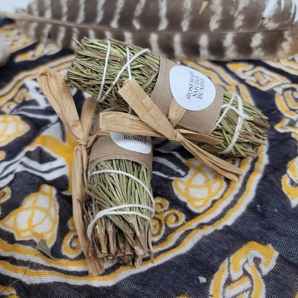 Rosemary Sage | Smudge/Cleanse Yourself & Your Home Set of Two w/Sack - A Gothic Universe - Smudging Sets