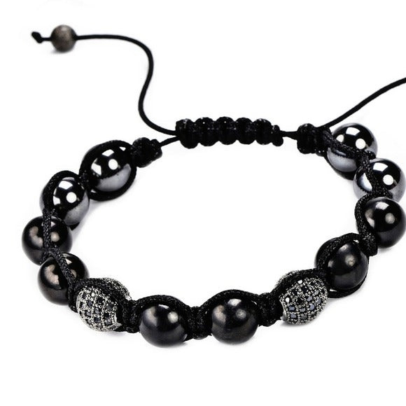 Shamballa | 31ctw Shungite Hematite Black Diamond - A Gothic Universe - Bracelets