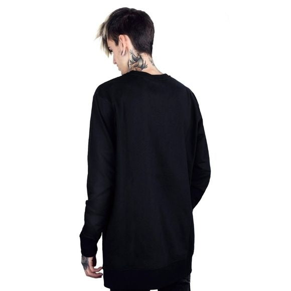 Don't Back Down Pullover Sweatshirt | Black Soft Cotton Unisex Fit - Killstar - Sweatshirts