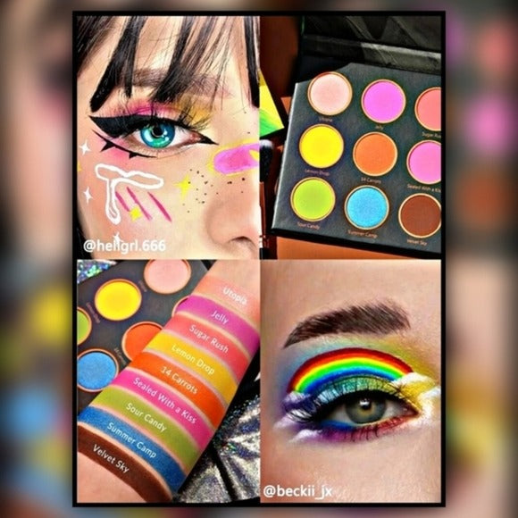 Eyeshadow Palette | RAINBOW REVOLUTION | Super-Pigmented Electric Colors - SHEGLAM - Eyeshadows