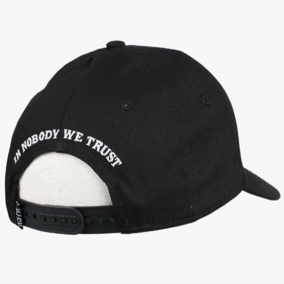 Trust Nobody Trucker Cap | Black Embroidery In White - Killstar - Hats