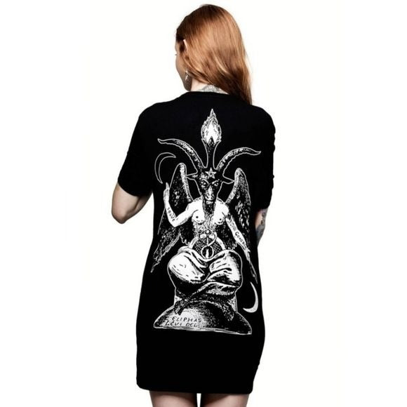 Superbeast T-Shirt | Black Rare Baphomet Graphics - Killstar - Tops