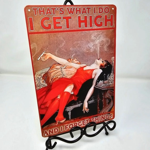 Vintage Metal Sign | Indoor/Outdoor | That's What I Do Black Red - A Gothic Universe - Signs