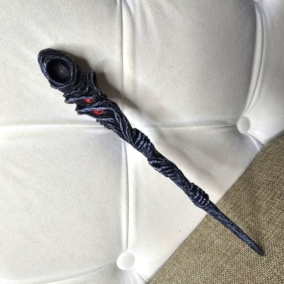 Grim Reaper Wand | Black Hand Painted Acrylic 9½" - A Gothic Universe - Wand