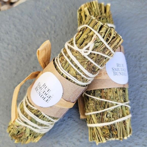 Rue & White Sage | Smudge/Cleanse Yourself & Your Home Set of Two w/Sack - A Gothic Universe - Smudging Sets