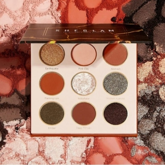Makeup Palette | LOTS TO LAVA | Eye-Shadow Stays In Place, No Fallout Involved - SHEGLAM - Eyeshadows