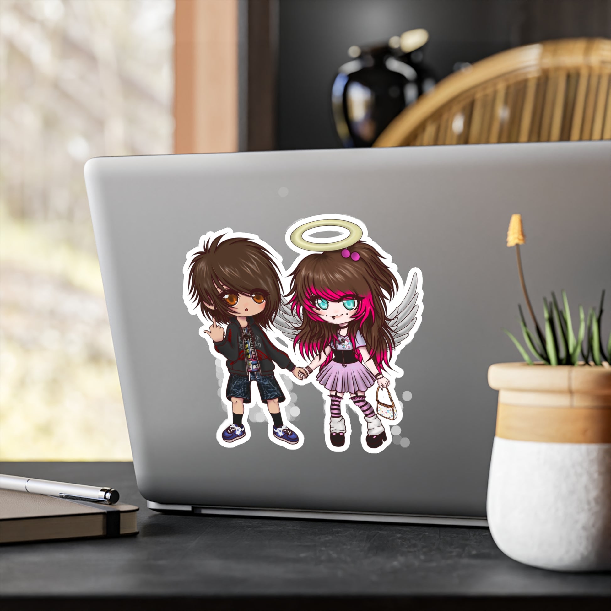 03osc & 8ngelonline Chibi Vinyl Decal Sticker - HKWD - Decals