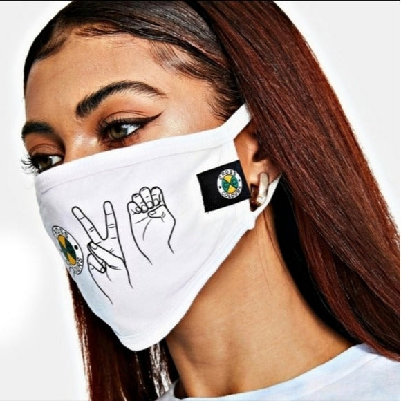 Joggers & Face Mask | Peaceful Love Not Hate Black Lives Are Loved - Cross Colours - Joggers