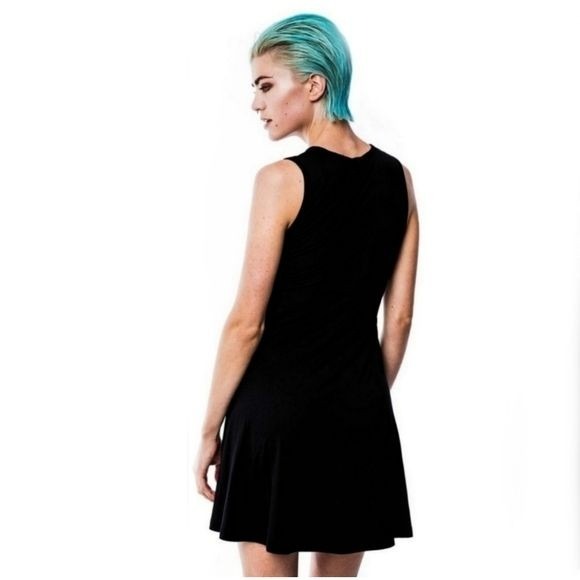 Skater Dress | Witchy & Bitchy | Button Back Black Skater Dress - Killstar - Dresses