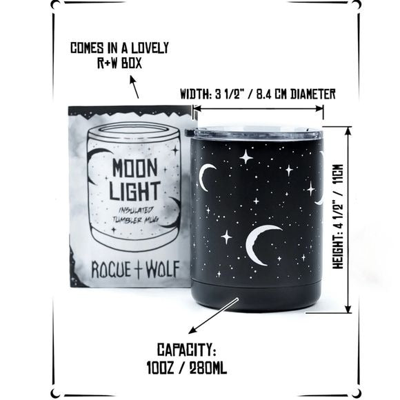 Moonlight Insulated Tumbler | Stainless Steel 10oz / 280ml - Rogue + Wolf - Tumbler