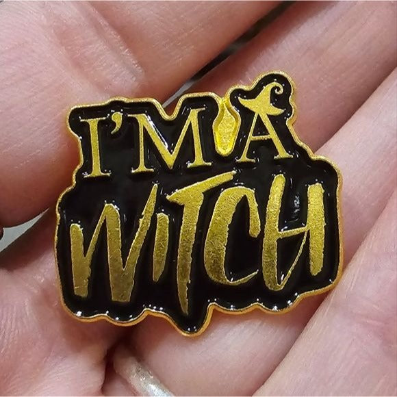 Metal Enamel Lapel Pin | I'm A Witch - A Gothic Universe - Lapel Pin