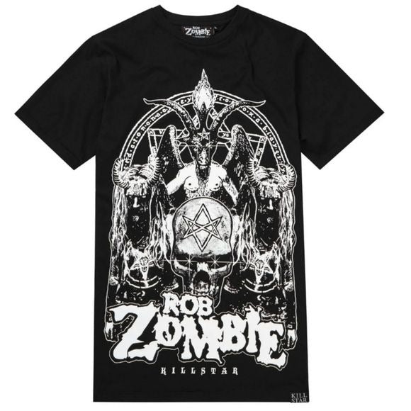 Superbeast T-Shirt | Black Rare Baphomet Graphics - Killstar - Tops