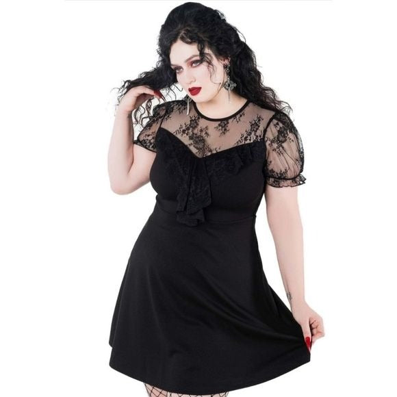 Buffy Skater Dress | Black Lace - Killstar - Dresses