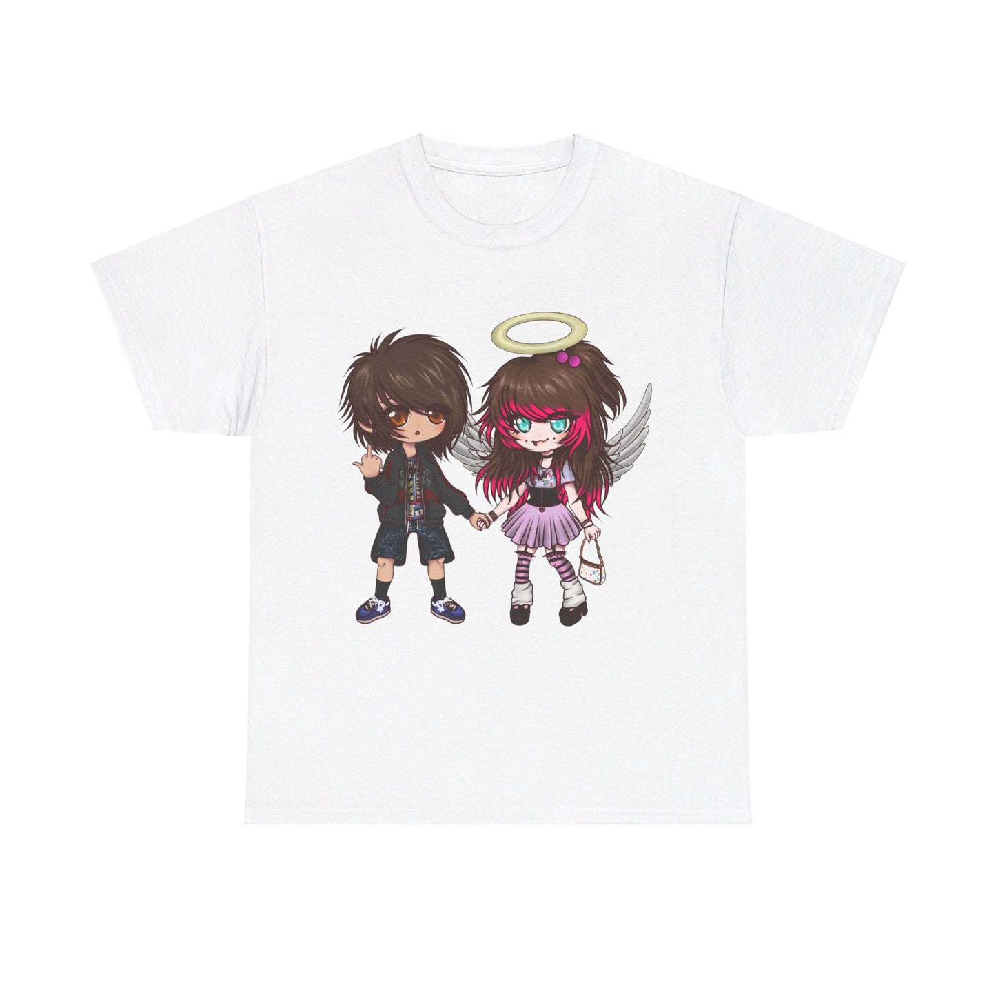 8ngelonline & 03osc Chibi Double Graphic T - Shirt