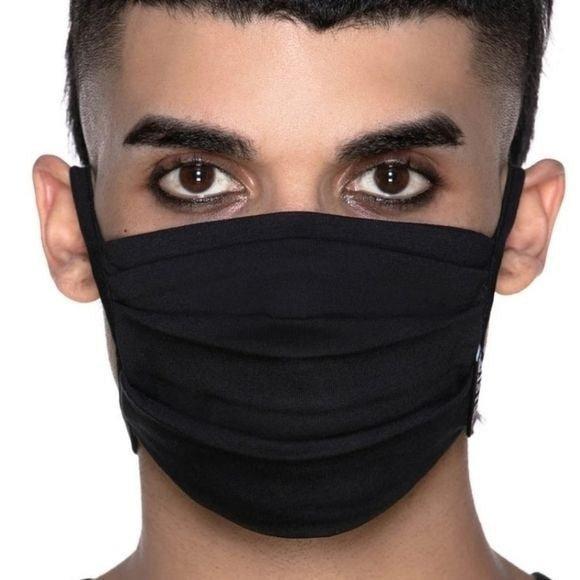 Unisex Face Mask | Primary | Gothic Black Tie Close For a Perfect Fit - Killstar - Face Masks