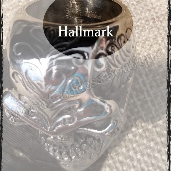 Evil King Men's Biker Ring |  Black Oxidized Stainless Steel - Evil King Theme - A Gothic Universe - Rings