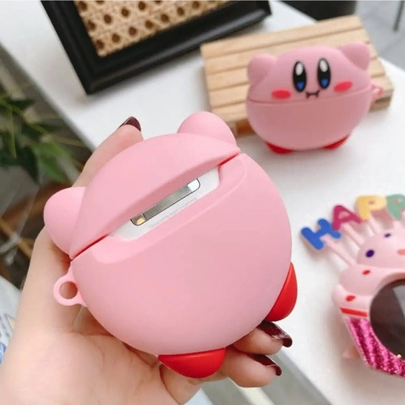 Kirby Pink Airpod Case | Airpods 3 (2021)/3rd Generation Case | Hanging Clip - A Gothic Universe - Airpod Cases