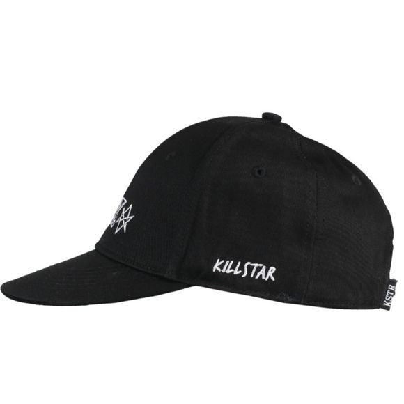 Symbolic Trucker Cap | Black Embroidery In White - Killstar - Hats