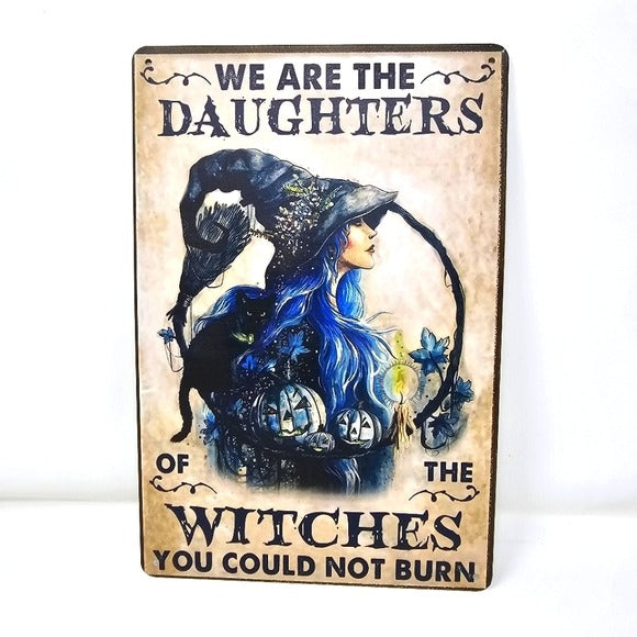 Vintage Metal Sign | Indoor/Outdoor | We Are The Daughter's Black, Blue - A Gothic Universe - Signs