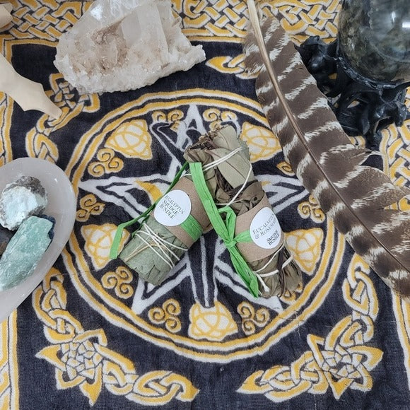 Eucaltptus & Rosemary | Smudge/Cleanse Yourself & Your Home Set of Two w/Sack - A Gothic Universe - Smudging Sets