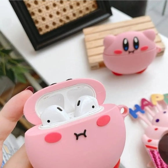 Kirby Pink Airpod Case | Airpods 3 (2021)/3rd Generation Case | Hanging Clip - A Gothic Universe - Airpod Cases