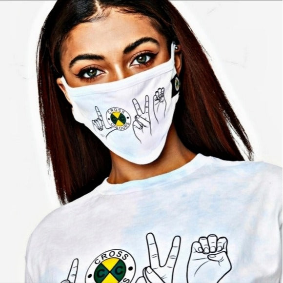 Joggers & Face Mask | Peaceful Love Not Hate Black Lives Are Loved - Cross Colours - Joggers