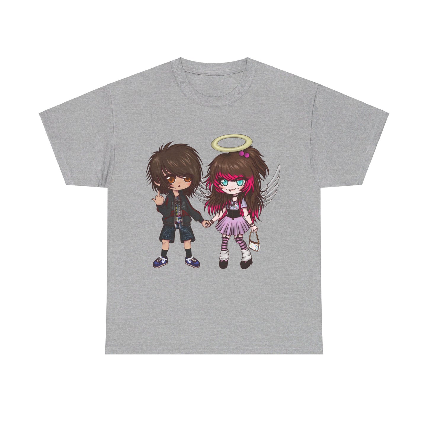 8ngelonline & 03osc Chibi Double Graphic T - Shirt