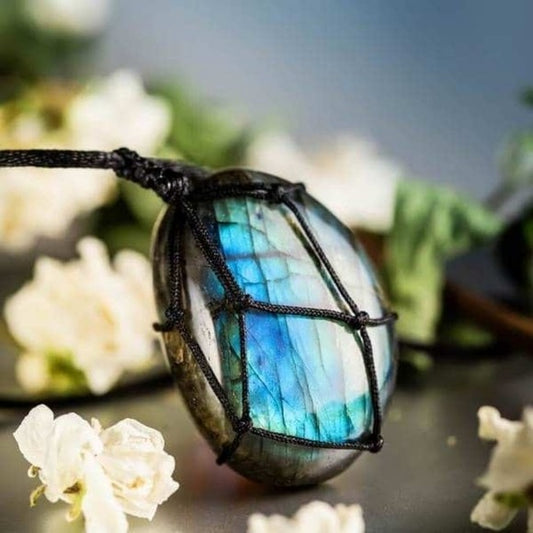 Dragon's Heart Labradorite Necklace | Powerful Amulet The Stone Of Magic Unisex - Mindful Souls - Necklaces