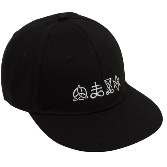 Symbolic Trucker Cap | Black Embroidery In White - Killstar - Hats