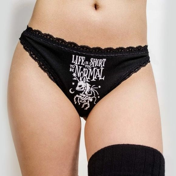 Gothicorn Loneline Vest & Panty Set | Black Super Soft - Killstar - Pajamas