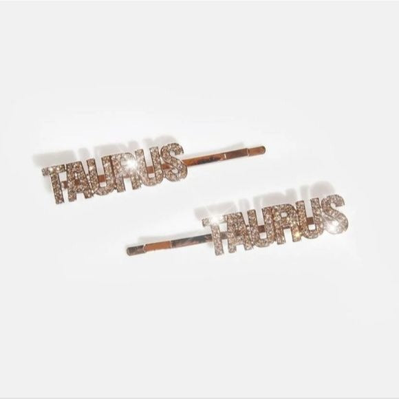 Ciel Hair Accessories | Taurus Zodiac Rhinestone Hair Pins - Dolls Kill - Hair Pin