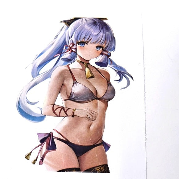 Genshin Impact Anime Decal |  Ayaka Let's Go For A Swim Waterproof Sticker - A Gothic Universe - Decals