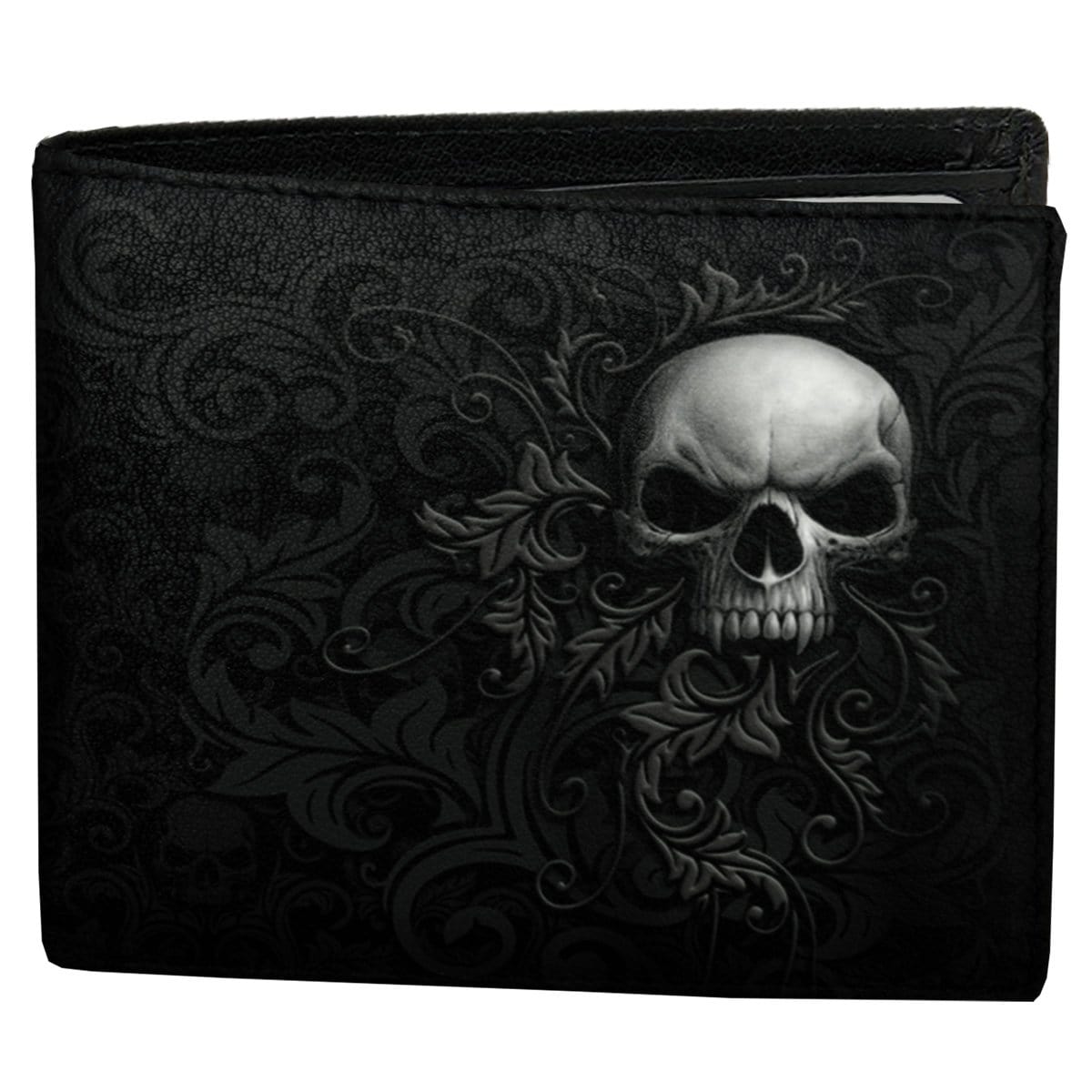 SKULL SCROLL - BiFold Wallet with RFID Blocking and Gift Box -  - Bags