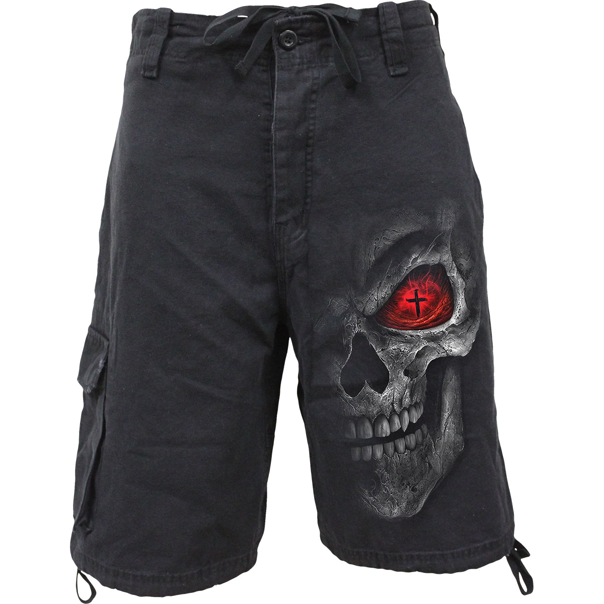 DEATH STARE - Vintage Cargo Shorts Black