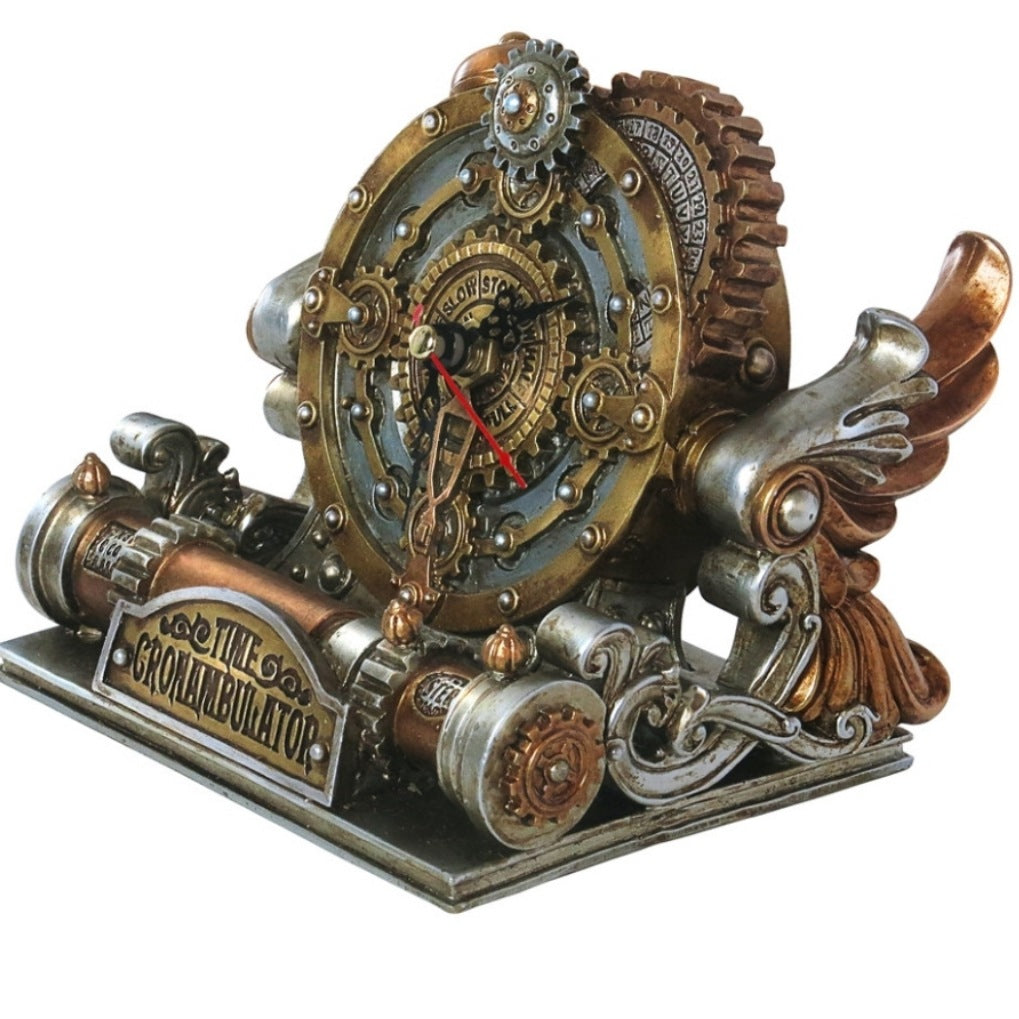 Time Chronambulator Desk Clock | Bronze - Alchemy Empire - Clocks